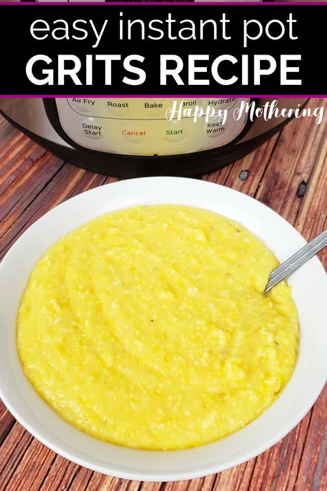 The best and easiest way to make grits in the Instant Pot. No need to stand over a hot stove top to make Instant Pot Grits. Just add all of the ingredients to the pot, cook, open and stir in the cheese or maple syrup! Great for breakfast or as a savory side dish with dinner. Lots of tips, variations and substitution ideas included. Gluten free with a dairy free option included. Sweet Grits Recipe, Sweet Grits, Instant Pot Grits, Easy Grits Recipe, How To Cook Grits, Creamy Grits, Savory Recipe, Cheesy Grits, Grits Recipe