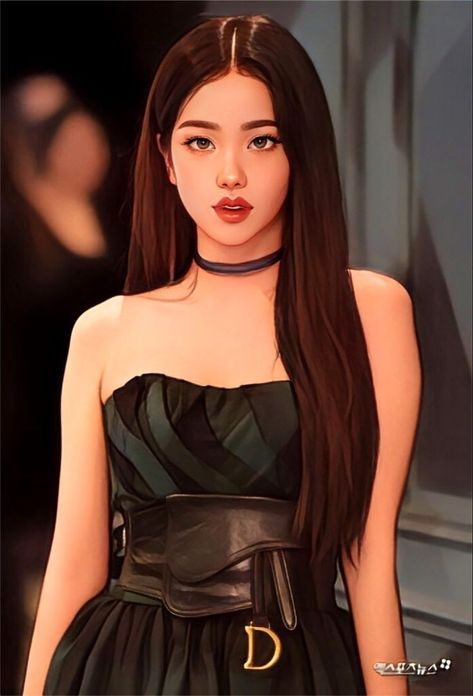 Anime Jisoo, Jisoo Fanart, Fashion Design Sketch, Dragon Ball Painting, Black Pink Background, Iphone Wallpaper Hd Nature, Anime Cover Photo, Shadow Art, Kpop Drawings