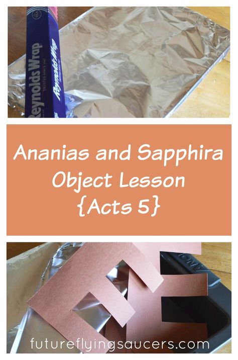 This Ananias and Sapphira object lesson will help our children understand that lying and sneakiness are not steps on the narrow path of godliness. {Growing in Godliness Series} ~ futureflyingsaucers.com Ananias And Sapphira, Sunday School Object Lessons, Acts 5, Kids Church Lessons, Sunday School Curriculum, Kids Sunday School Lessons, Bible Object Lessons, Narrow Path, Childrens Sermons