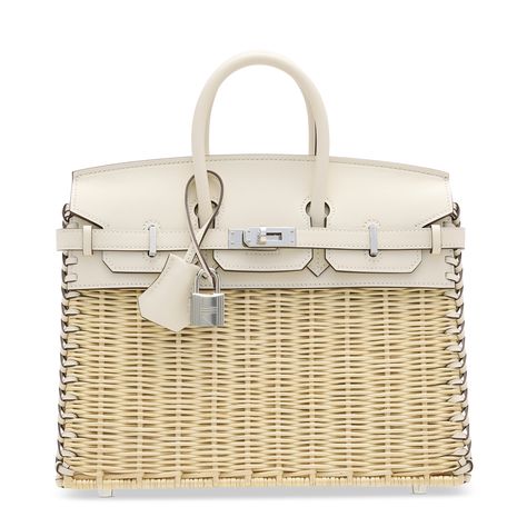 HERMÈS, 2024 Picnic Birkin, Birkin Picnic, Birkin Basket, Saturated Blue, Hermes Birkin 25, Togo Leather, Pink Handbags, Birkin 25, Hermes Handbags