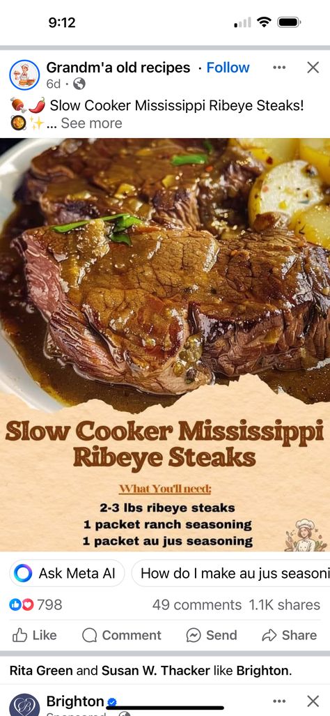 Mississippi Ribeye Steak Crockpot, Slow Cooker Mississippi Ribeye Steaks, Fibermyalgia Symptoms, Rib Eye Steaks, Round Steak Recipes, Crockpot Steak, Beef Dinners, Easy Crockpot Dinners, Crockpot Dinners