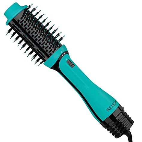 Limited-time deal: Revlon One Step Volumizer PLUS 2.0 Hair Dryer and Hot Air Brush | Dry and Style | Amazon Exclusive (Teal) Hair Blower, Hot Air Brush, Blow Dry Brush, Hair Dryer Brush, Air Brush, Soft Waves, Salon Style, Anti Frizz Products, Revlon