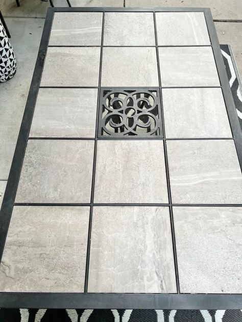 Refurbished Patio Table, Outdoor Metal Table Makeover, Mosaic Patio Table Diy, Patio Table Tile Makeover, Refinish Outdoor Table, Update Patio Furniture, Outdoor Tile Table Top Diy, Tile Patio Table Makeover, Diy Patio Table Top Replacement