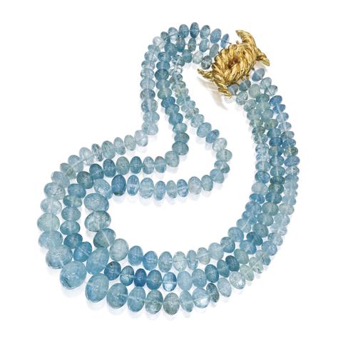 Verdura Aquamarine Beads Necklace, Aquamarine Jewelry Necklace, Verdura Jewelry, Aquamarine Cabochon, Danielle Steel, Aquamarine Necklace, Jewelry Post, Aquamarine Beads, Aquamarine Jewelry