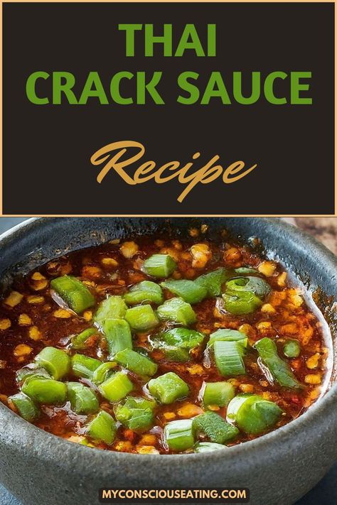 Thai Crack Sauce is a personal favorite for its addictive sweet and spicy kick. I use it to dress up everything from noodles to salads. Fresh garlic and quality fish sauce are essential for that authentic Thai flavor! #ThaiCrackSauce #LeonBistro #AsianCuisine Thai Steak Sauce, Thai Spicy Sauce, Thai Chili Fish Sauce Recipe, Thai Chili Sauce Recipe, Thai Sauces, Creamy Sauce For Fish, Thai Sauce Recipe, Fish Dipping Sauce, Seafood Sauce Recipe