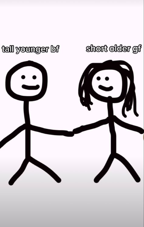 #love #lovememe #memes #youandme #forever #aesthetic Gf Older Than Bf, Bf And Gf Doodle, Draw Your Relationship, Small Gf And Tall Bf Anime, Bf And Gf Relatable, Gf Who Bf Who, Tall Bf Short Gf Drawings, Tall Bf Tall Gf, Mean Gf Nice Bf