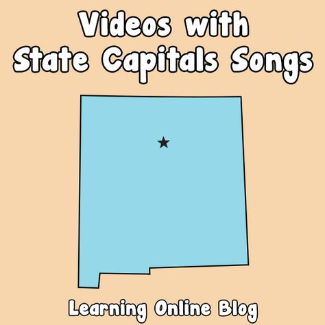 Your kids will love watching these videos of state capitals songs. States And Their Capitals, 50 States Song, Learn 50 States And Capitals, Learning State Capitals, 29 States And Their Capital, Kids Song, States And Capitals, State Capital, State Capitals