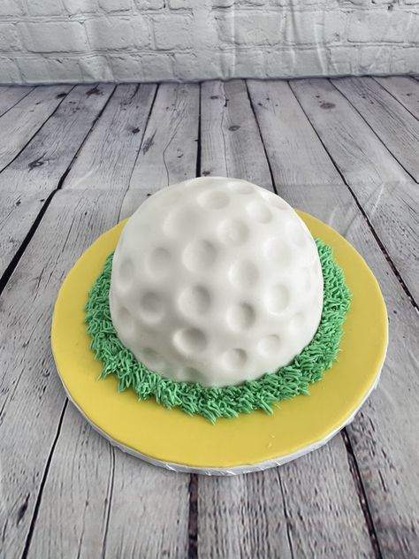 Golf Ball Smash Cake, Hole In One First Birthday Cake, Ball Smash Cake, Golf First Birthday, Golf Cake, 1st Birthday Party Themes, Golf Theme, Baby 1st Birthday, First Birthday Cakes