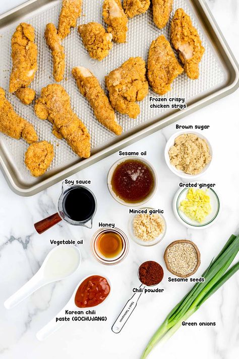 Korean Chicken ingredients Korean Sauce For Chicken, How To Make Korean Chicken, Korean Chicken Sauce, Zippys Korean Chicken Recipe, Korean Spicy Chicken, Korean Chicken Recipe, Korean Chicken Sweet And Spicy, Spicy Korean Chicken, Chicken Sauce Recipes