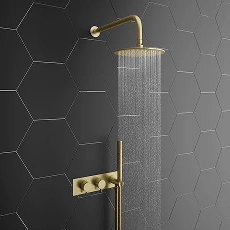 Brass Rain Shower Head, Overhead Shower Head, Sink Vanity Unit, Modern Basin, Freestanding Vanity Unit, Shower Head Holder, Fixed Shower Head, Fitted Bathroom, Shower Basket