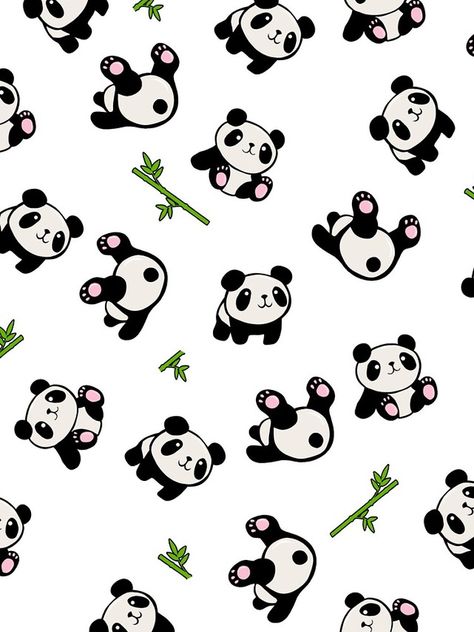 Design Panda Pattern Wallpaper, Panda Theme Wallpaper, Iphone Cute Home Screen, Cute Panda Wallpaper Iphone, Cute Home Screen, Wallpaper Panda, Panda Wallpaper Iphone, Panda Background, Panda Artwork