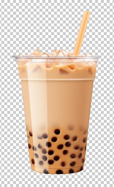 Boba Poster, Bubble Drink, Boba Milk Tea, Pearl Tea, Boba Milk, Poster White, Blank Background, Tea Milk, Boba Tea