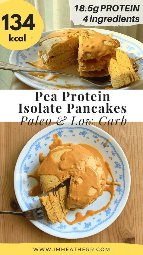 Pea Protein Pancakes, Pea Protein Recipes, Fluffy Protein Pancakes, Low Calorie Brownies, Protein Powder Pancakes, Soufflé Pancakes, Low Carb Paleo Recipes, Gi Diet, Food Sensitivity