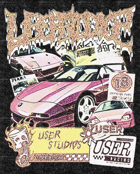 Vintage NASCAR T-Shirt Design Nascar Shirts, Nascar T Shirts, Graphic Design Collection, Album Art Design, Vintage Nascar, Road Rage, Street Style Outfits Men, Album Art, Design Inspo