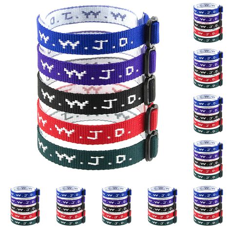 Wwjd Bracelets, Wwjd Bracelet, Church Fundraisers, School Fundraising, What Would Jesus Do, Bible Bookmark, Bookmark Gifts, School Fundraisers, Wristbands