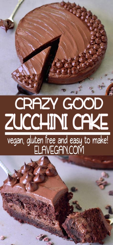 Choc Cake, Chocolate Zucchini Cake, Gluten Free Chocolate Cake, Vegan Chocolate Cake, Zucchini Cake, Cake Vegan, Desserts Vegan, Gf Desserts, Chocolate Zucchini