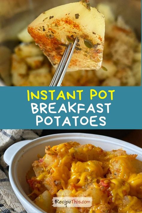 Instant Pot Breakfast Potatoes. This instant pot breakfast potato recipe is ideal for an easy quick family breakfast. Loaded with potatoes, onion….. Breakfast Potatoes Recipe, Instant Pot Breakfast, Best Instapot Recipes, Breakfast Potato, Potato Hash Recipe, Potato Breakfast Recipes, Recipe Instant Pot, Pressure Cooking Recipes, Hash Recipe