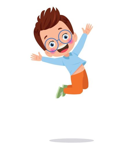 Jumping kids. Happy funny children playing and jumping in different action poses education little team vector characters. Illustration of kids and children fun and smile Jump Drawing, Jumping Illustration, Jumping Drawing, Jumping Pictures, Jumping Poses, Funny Children, Vector Illustration Character, Vector Characters, Happy Funny