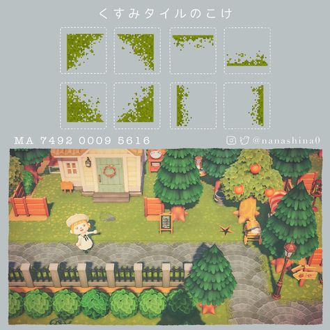 Acnh Art, Acnh Cottagecore, Brick Path, Animal Crossing Funny, Animal Crossing Wild World, Path Design, Island Theme, Qr Codes Animal Crossing, New Animal Crossing