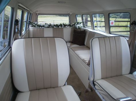 Vw Bus Interior Ideas, Volkswagen Bus Interior, Vw Kampeerwagens, Kombi Interior, Kombi Food Truck, Vw Interior, Vw Minibus, Kombi Camper, Vw Bus Interior