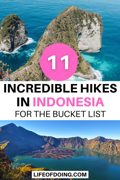 Indonesia Itinerary, Komodo National Park, Bali Travel Guide, The Bucket List, Waterfall Hikes, Hiking Destinations, Southeast Asia Travel, Hiking Tips, Go Hiking