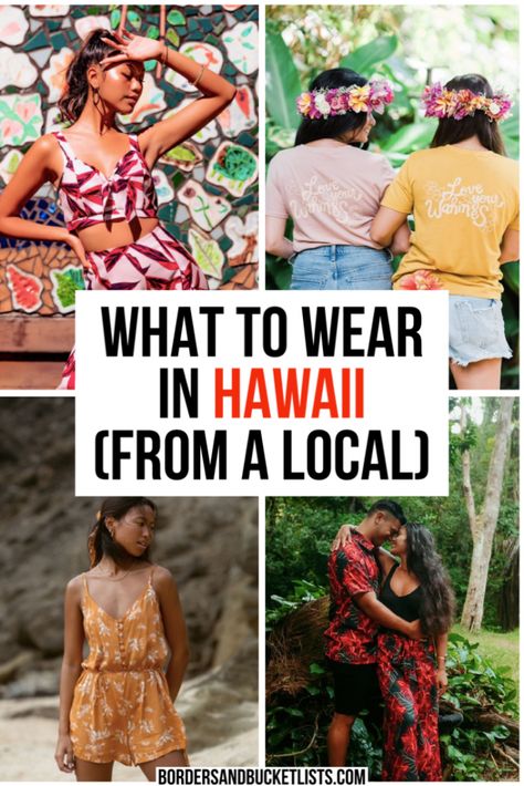 9 BEST Outfits for Your Hawaii Getaway - Borders & Bucket Lists Hawaii outfits, outfits for Hawaii, what to wear in Hawaii, clothes for Hawaii, Hawaii packing list, Hawaii vacation outfits, Hawaii outfits ideas, Hawaii outfits women, Hawaii outfits party, Hawaii clothes, outfits for Hawaii vacation, outfits for Hawaii plus size, outfits for Hawaii men, outfits for Hawaii themed party, Hawaii aesthetic, Hawaii life, things to do in Hawaii, Hawaii hike outfit, Hawaii swimsuit #hawaii #ootd Luau Outfits Hawaii, Women’s Hawaiian Outfit, Hawaiian Trip Outfits, Kauai Vacation Outfits, Hawaii Outfit Ideas For Women, Simple Hawaiian Outfit, Laui Outfit, Outfits For Kauai Hawaii, Hawaii Clothes What To Wear