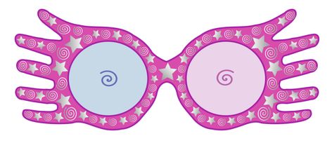 Luna's Glasses by https://www.deviantart.com/richenda on @DeviantArt Luna Glasses Tattoo, Luna Love Good Glasses Tattoo, Luna Glasses, Luna Lovegood Glasses Printable, Diy Luna Lovegood Glasses, Harry Potter Glasses Drawing, Luna Lovegood Tattoo, Luna Lovegood Illustration, Harry Potter Mermaid