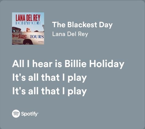 The Blackest Day Lana Del Rey Aesthetic, Dean Aesthetic, Ldr Songs, Spotify Aesthetic, Lana Del Rey Songs, Lana Del Rey Lyrics, Star Boy, Billie Holiday, Quiet Life