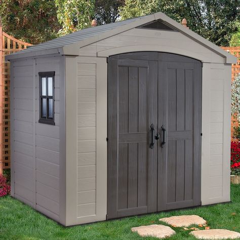 Shop Wayfair for Sheds to match every style and budget. Enjoy Free Shipping on most stuff, even big stuff. Keter Sheds, Small Shed, Plastic Storage Sheds, Outdoor Storage Solutions, Modern Shed, Small Sheds, Garden Storage Shed, Plastic Sheds, Storage Shed Plans