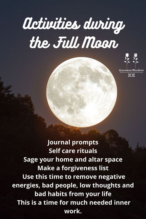 Things to do during a Full Moon. Beginners witchcraft, Wicca for Beginners Things To Do During A Full Moon, Things To Do On A Full Moon, Witchy Things To Do On A Full Moon, What To Do On A Full Moon, Full Moon Activities, Beginners Witchcraft, Moon Phase Astrology, Full Buck Moon, Beginner Witches