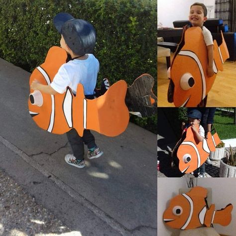 Finding Dory Costume Diy, Nemo Costume Diy, Fish Costume Kids, Finding Dory Costume, Dory Costume, Bee Birthday Theme, Nemo Costume, Mom Halloween Costumes, Carton Diy