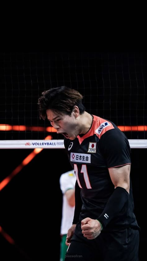 Yuji Nishida Wallpaper Aesthetic, Yuji Nishida Volleyball Wallpaper, Pro Volleyball, Yuji Nishida, Volleyball Wallpaper, Japanese Volleyball, Japan Volleyball Team, Volleyball Poses, Ran Takahashi