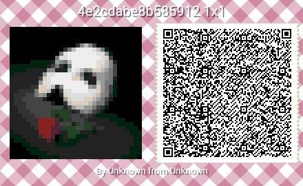 Acnh Phantom Of The Opera, Phantom Of The Opera Animal Crossing, Animal Crossing Phantom Of The Opera, Qr Code Animal Crossing, Ac New Leaf, Ramin Karimloo, Animal Crossing Qr Codes Clothes, Qr Codes Animal Crossing, Anime Pixel Art