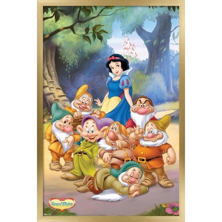 Groups Poster, Movie Artwork, Wall Poster Prints, Disney Snow White, Disney Posters, Snow White And The Seven Dwarfs, The Seven Dwarfs, Barn Wood Frames, Seven Dwarfs