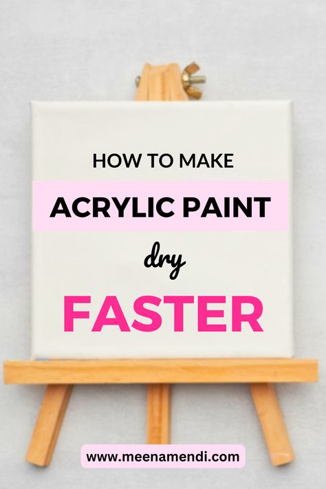 a pin linked to a blog post about how to make acrylic paint dry faster for those who are painters/artists. Painting Tips And Tricks, Acrylic Painting Flowers, Painting For Beginners, Acrylic Painting Techniques, Aspiring Artist, Painting Tips, How To Make Your, Painting Techniques, Home Decor Inspiration