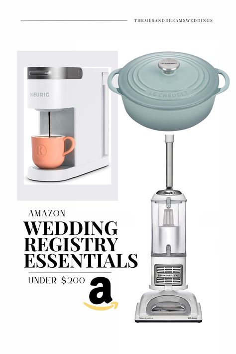 Make your wedding day special without breaking the bank! 💍 Check out our top Amazon Wedding Registry Essentials all under $200 - from cookware to home décor, you can find something perfect for anyone. Shop now! Wedding Registry Essentials, Registry Essentials, Amazon Wedding Registry, Amazon Wedding, Bank Check, Newlywed Gifts, Wedding Registry, Wedding Guide, Home Décor