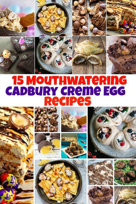 Cadbury Egg Recipes, Cadbury Creme Egg Recipes, Cadbury Recipes, Easter Candy Recipes, Easy Easter Recipes, Creme Eggs, No Egg Desserts, Cadbury Eggs, Microwave Fudge