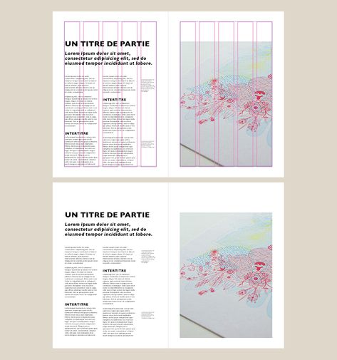 nůn - Transmission et pédagogie - Fondamentaux - Grille de mise en page : principe et utilisation Mise En Page Design, In Design Layout, Book Design Graphique, Layout Editoriale, Typography Book Layout, Grid Design Layout, Editorial Design Magazine, Mises En Page Design Graphique, 잡지 레이아웃