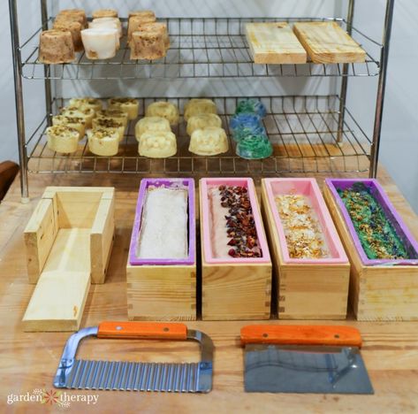 Soap Making Station, Cold Process Soap Making, Soap Making Aesthetic, Soap Recipes Cold Process, Soap Making Room, Soap Making Studio, Heavenly Bars, Easy Goat Milk Soap Recipe, Rose Soap Recipe