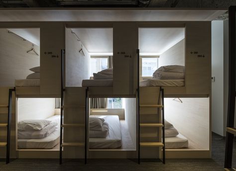 Bunk Bed Rooms, Hostels Design, Dormitory Room, Sleeping Pods, Hostel Room, Dorm Design, Bunk Rooms, Hotel Room Design, Student Accommodation