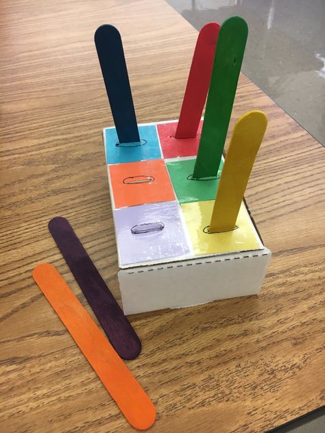 Matching Colours, Match Stick, Colour Matching, Diy Classroom, Popsicle Stick, Matching Activity, Color Paper, Bunny Crafts, Packing Tape