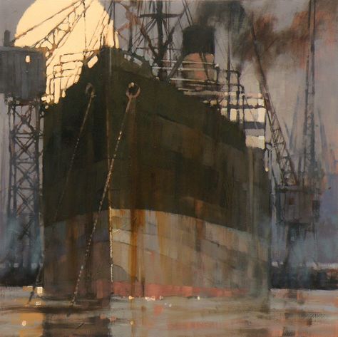 Marine Paintings – Tony Williams RSMA SWA Tony Williams, Maritime Painting, Great Lakes Ships, Seascapes Art, Sea Pictures, Harbor Lights, Maritime Art, Marine Painting, Color Study