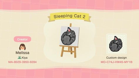 Animal Crossing Sleeping Cat Pillow or Cat Bed Design Animal Crossing Cats, Sand Cat, Ac New Leaf, Animal Crossing Guide, Animal Crossing Qr Codes Clothes, Qr Codes Animal Crossing, New Animal Crossing, Animal Crossing Game, All About Animals