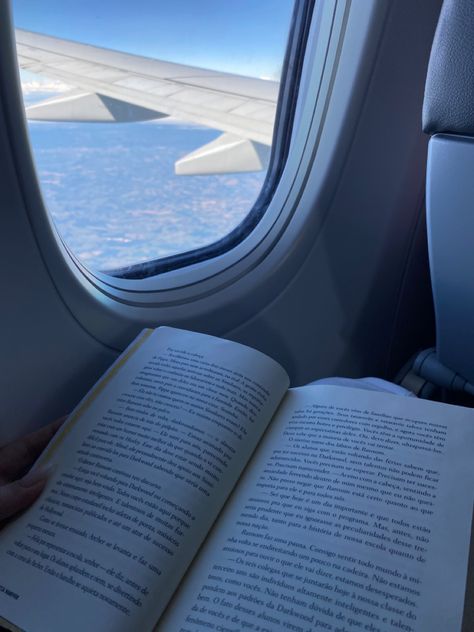 book, plane, airplane, reading, aesthetic, vibes Airplane Reading Aesthetic, Cute Airplane Pics, Reading On A Plane, Aesthetic Airplane Pictures, Reading On Plane, Aesthetic Plane Pictures, Picture Ideas Aesthetic, Books Harry Potter, Airplane Pics