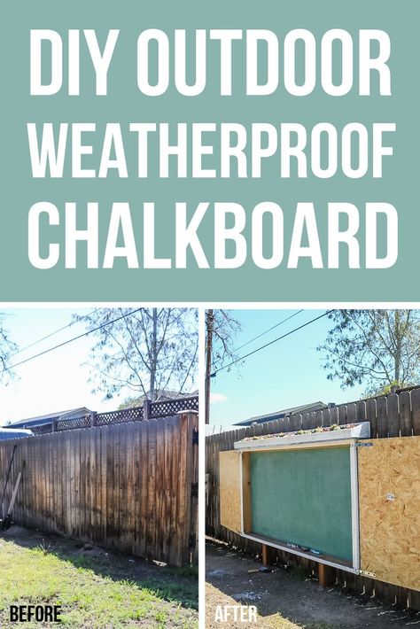 Diy Outdoor Fence, Live Roof, Outdoor Chalkboard, Kids Chalkboard, Cedar Fence Pickets, Outdoor Fence, Large Chalkboard, Outdoor Play Area, Chalkboard Wall