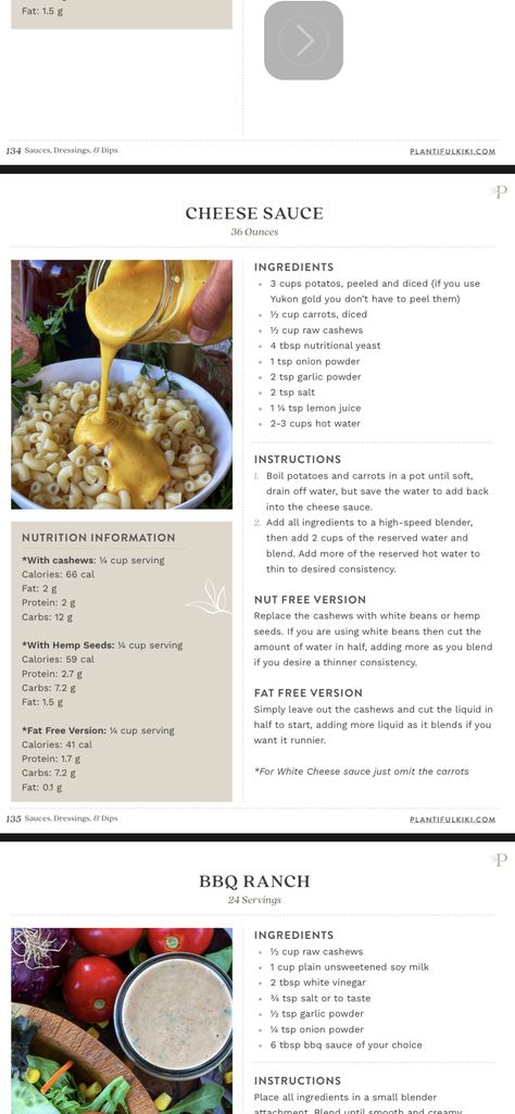 Raw Carrots, Raw Cashews, Boiled Potatoes, Vegan Condiments, Nutritional Yeast, Cheese Sauce, Nutrition Information, Onion Powder, Dipping Sauce