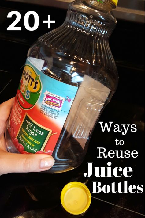 Reusing Plastic Bottles, Vitamin Bottles Repurpose, Orange Juice Bottle Craft, Reuse Juice Bottles, Plastic Juice Bottles, Laundry Bottle Crafts, Plastic Jugs Upcycle Diy Ideas, Crafts With Water Bottles, Upcycle Plastic Bottles