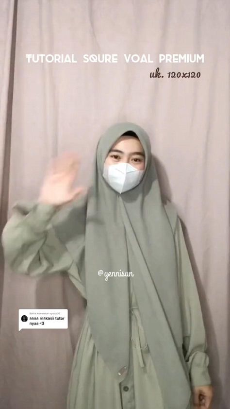 Bawal Style, Bawal Tutorial, Tutorial Tudung, Style Hijab Simple, Pashmina Hijab, Model Hijab, Simple Hijab Tutorial, How To Tie Shoes, Hijab Inspiration