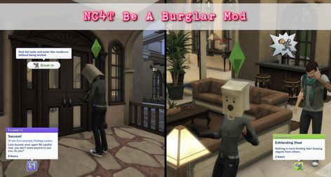 NC4T Be A Burglar Mod | NeedCoffee4That on Patreon Spanish Thank You, Expensive Stuff, German Translation, Sims 4 Studio, Up Animation, Sims 4 Clothing, Celebrity Houses, Still Working, Maxis Match