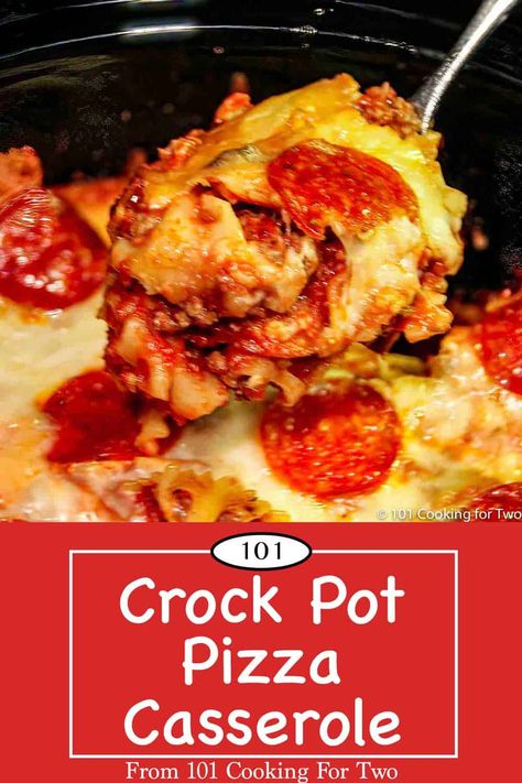 Crock pot pizza casserole is a delicious and easy dinner recipe the whole family will enjoy. Use the ingredients you love to make pizza night a favorite family event. Easy Crockpot Recipes With Few Ingredients Dinner, Pepperoni Pizza Casserole Crock Pot, Pizza Casserole In Crockpot, Easy Few Ingredient Crock Pot Meals, Pizza Bake Crockpot, Fall Casserole Recipes Crock Pot, Crock Pot Pizza Pasta, Pizza Casserole Recipe Crockpot, Crockpot Pizza Recipes